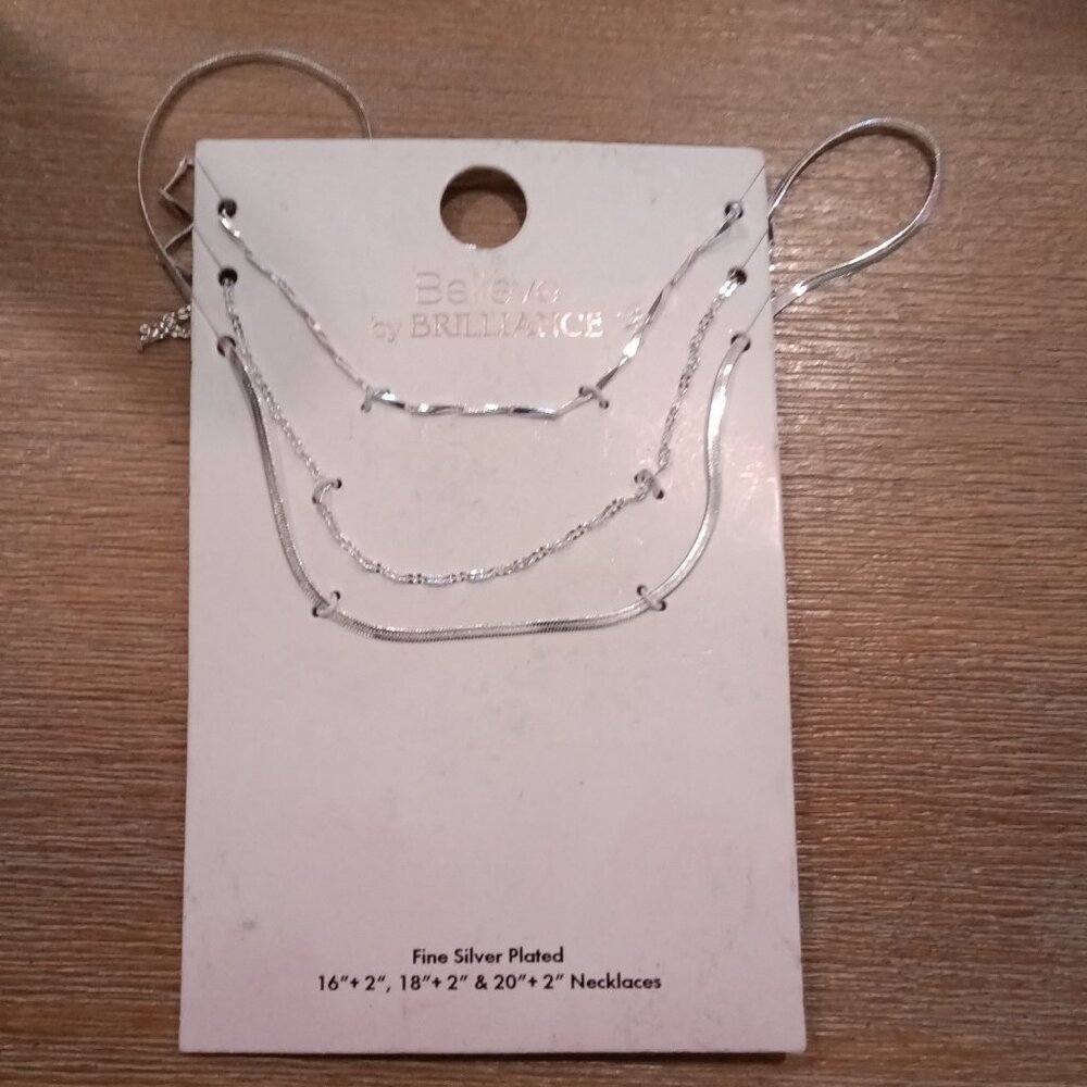 Beleive by Brilliance - Silver Plated Necklaces